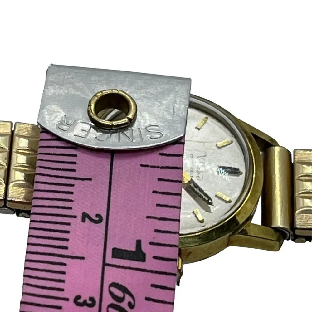 Voltaire Incabloc Watch Women's Vintage Swiss Waterproof Scuffed Gold Tone
